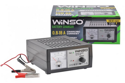 Зарядний пристрій для акумулятора Winso 12V, 18A, 120Ah