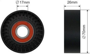Натяжний ролик 70x17x26
