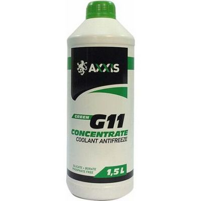 Антифриз AXXIS GREEN G11 Сoolant Ready-Mix -36°C (зелений) 1л.
