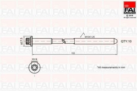 Комплект болтів ГРМ Astra F/G/H/J,Combo,Corsa B/C/D,Insignia,Mokka,Vectra B/C,Chevrolet Aveo,Cruze 1.4/1.8