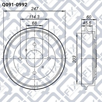 БАРАБАН ТОРМ ЗАДН NISSAN PRIMERA P10 1.6, 2.0D 90